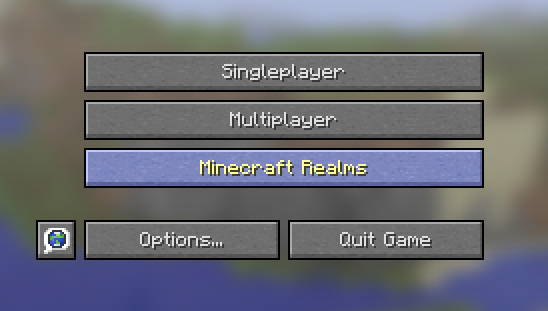 Everything is under the Minecraft Realms button